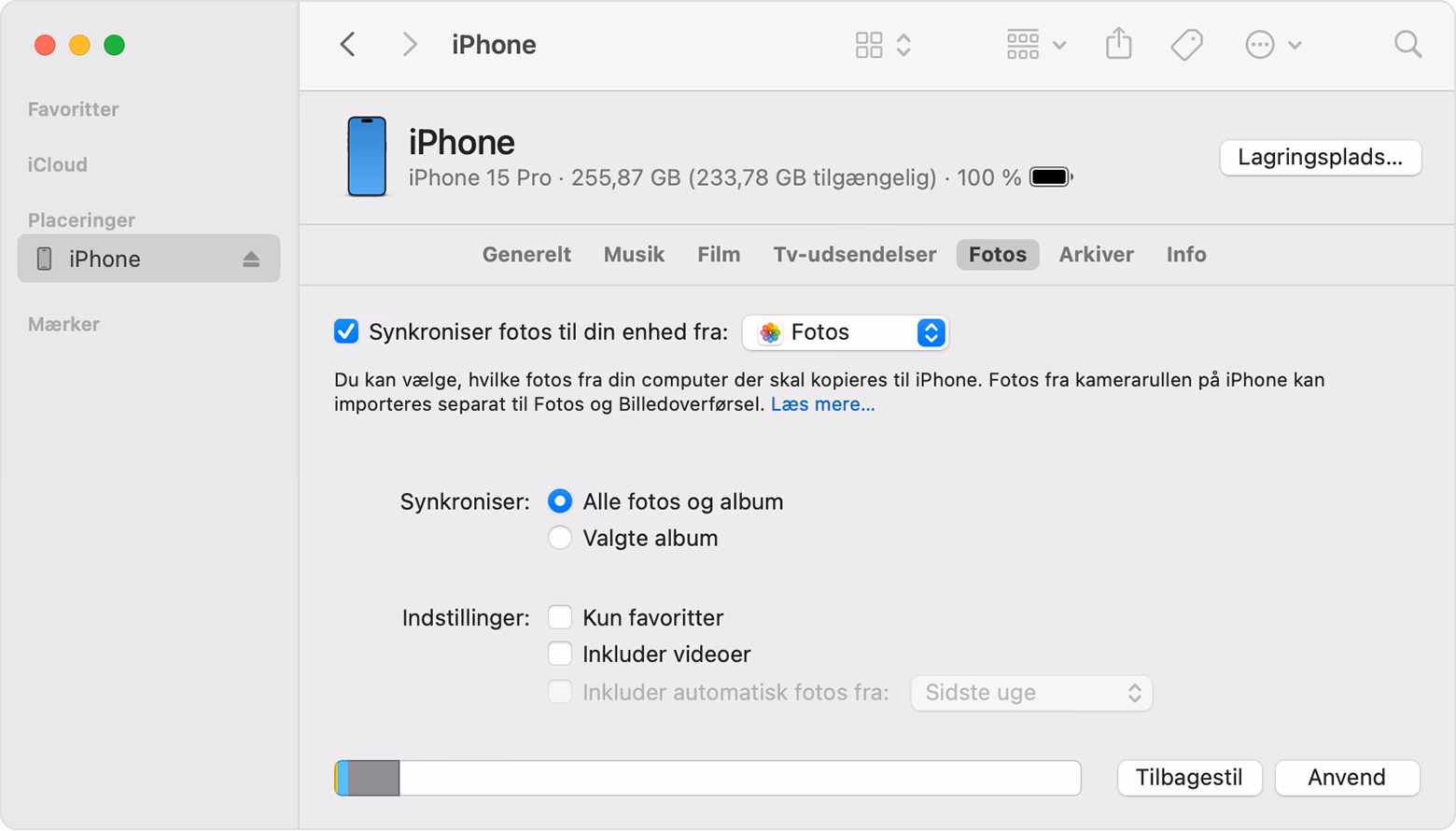 Hvordan organiserer jeg mine billeder på Mac?