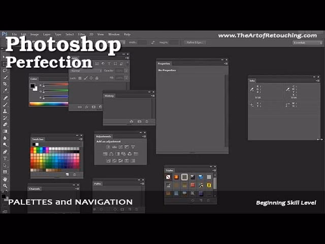 What is the info panel in Photoshop?