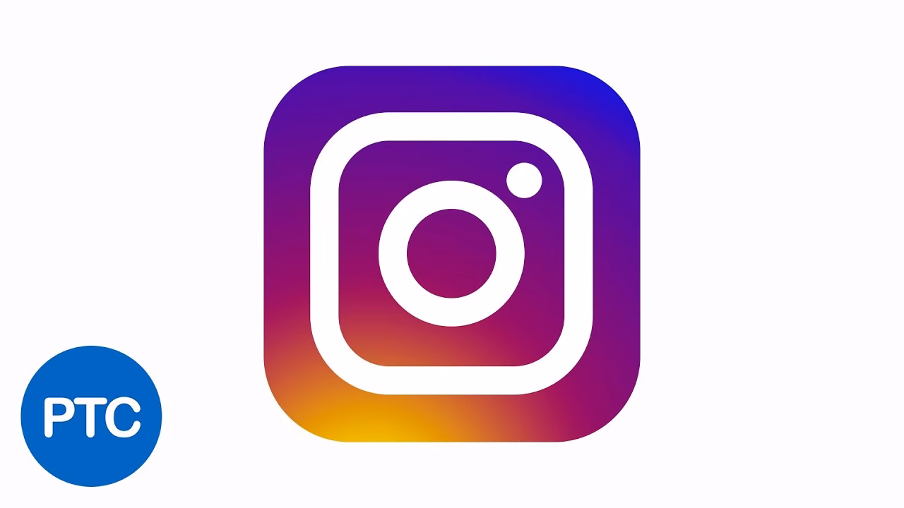What size is the Instagram logo in Photoshop?