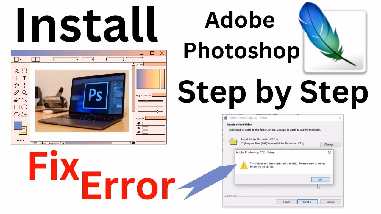 How do I install Photoshop on my second computer?