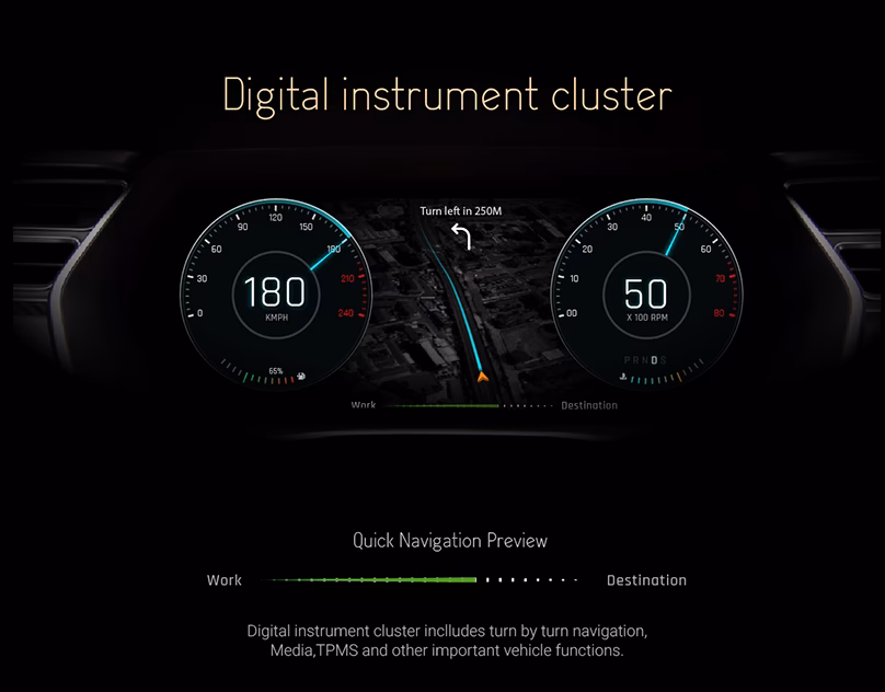 What is digital instrument cluster?