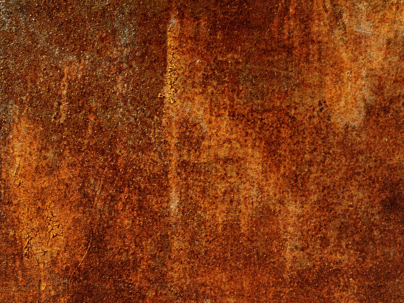 How do you make iron look rusty?