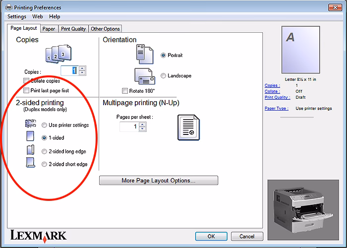 Hvordan Printer man på begge sider PDF?
