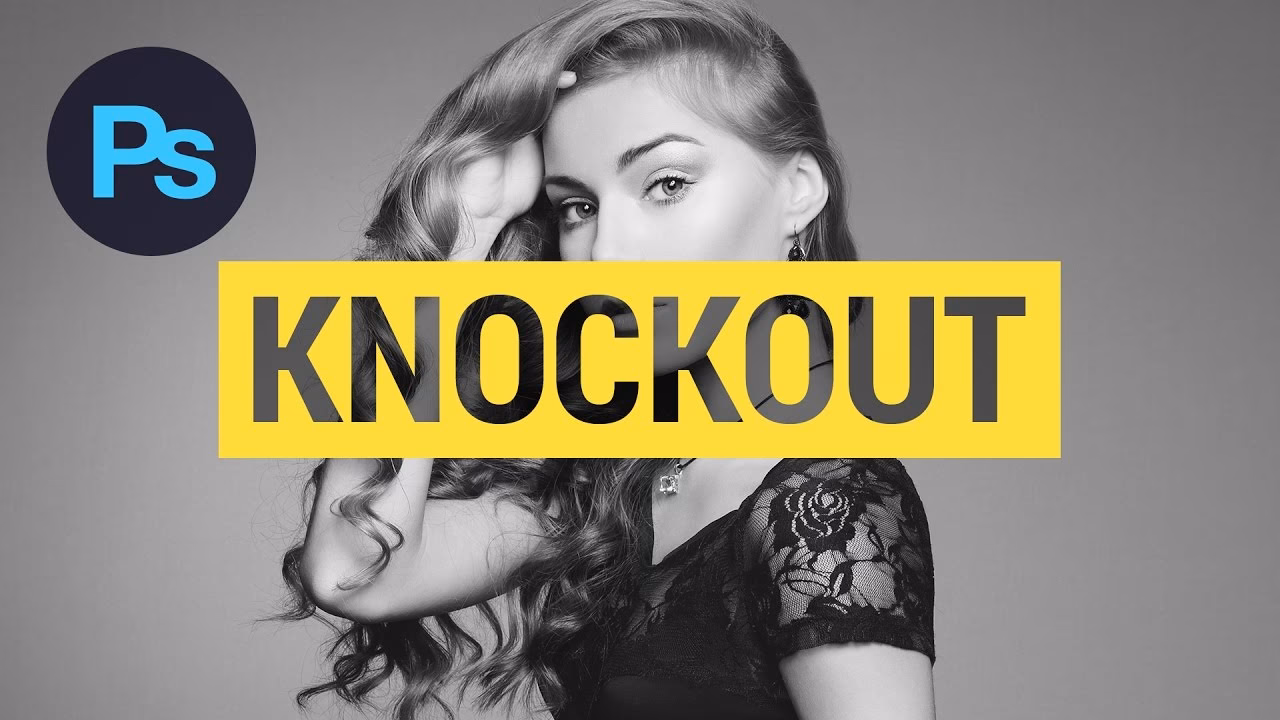 What is a knockout version of a logo?