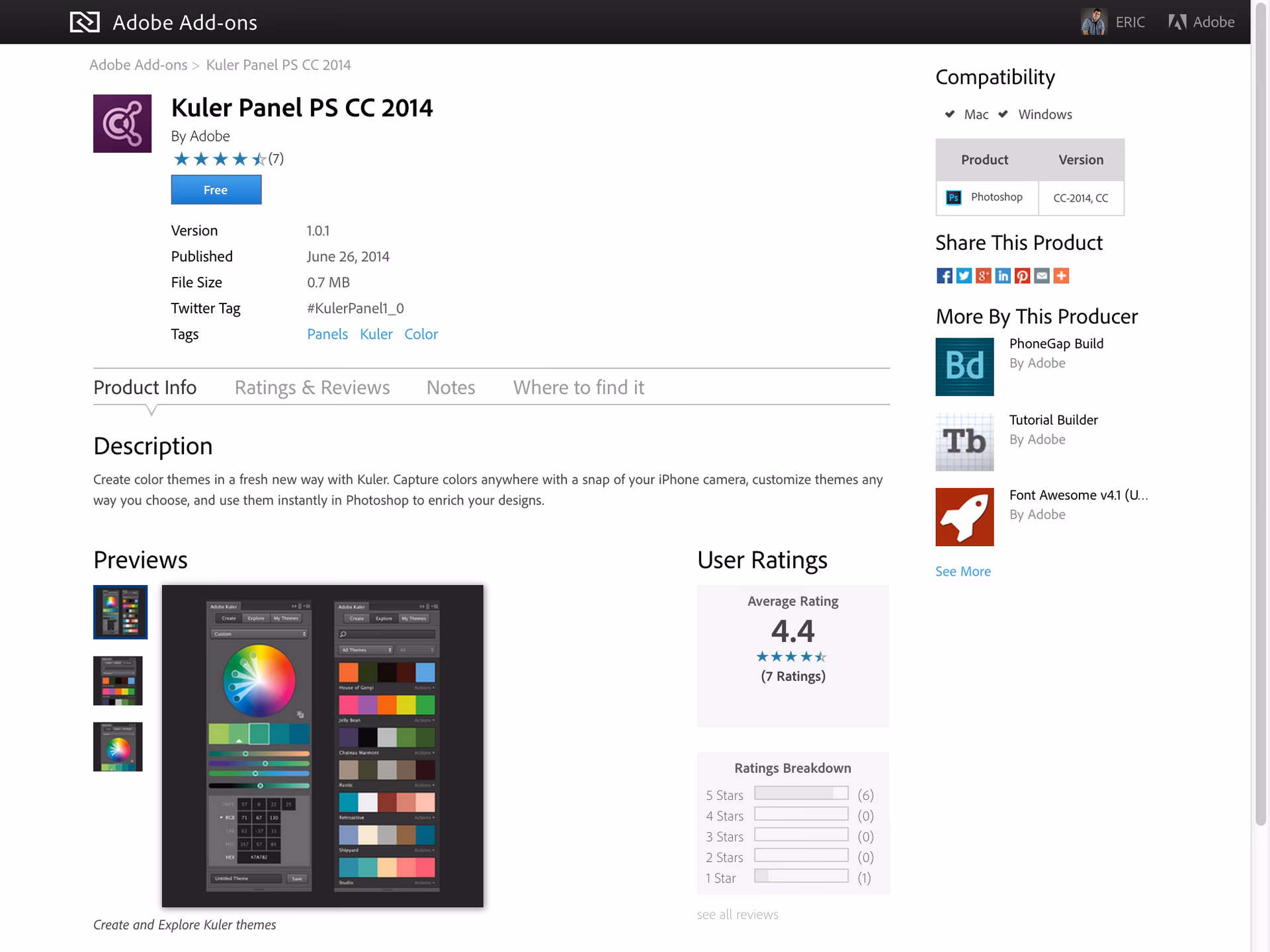 What is kuler in Photoshop?