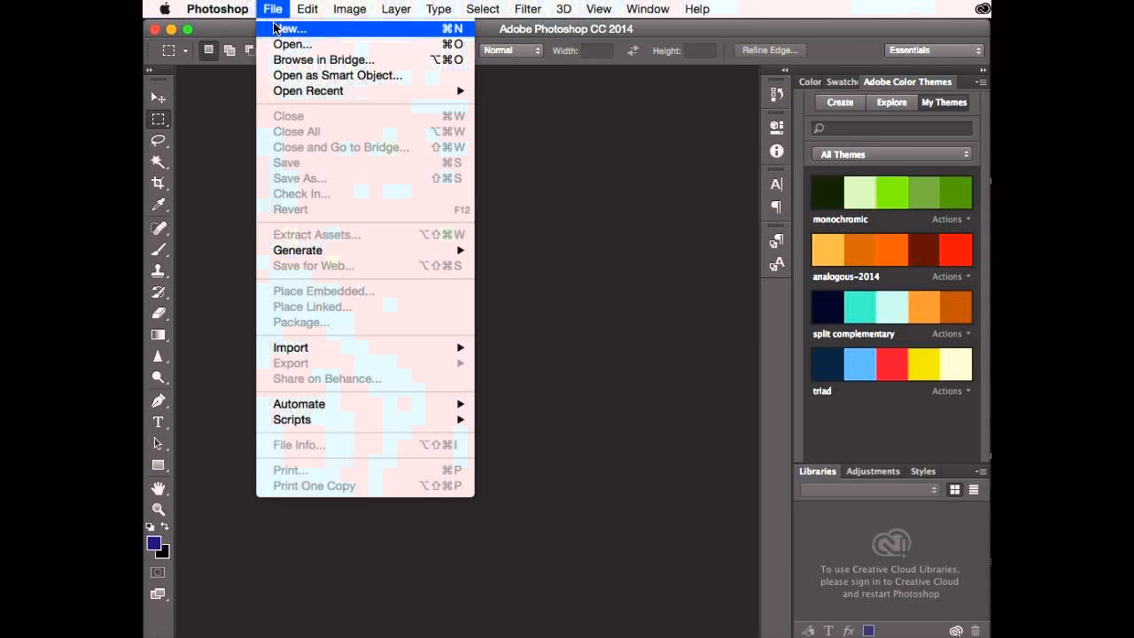 What is a palette in Photoshop?