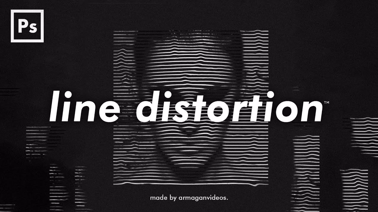 How do you distort lines in Photoshop?