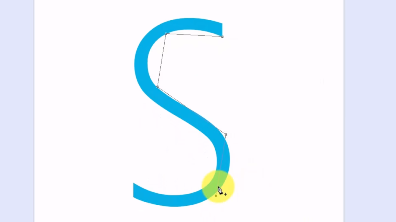 How do you make a curved line?