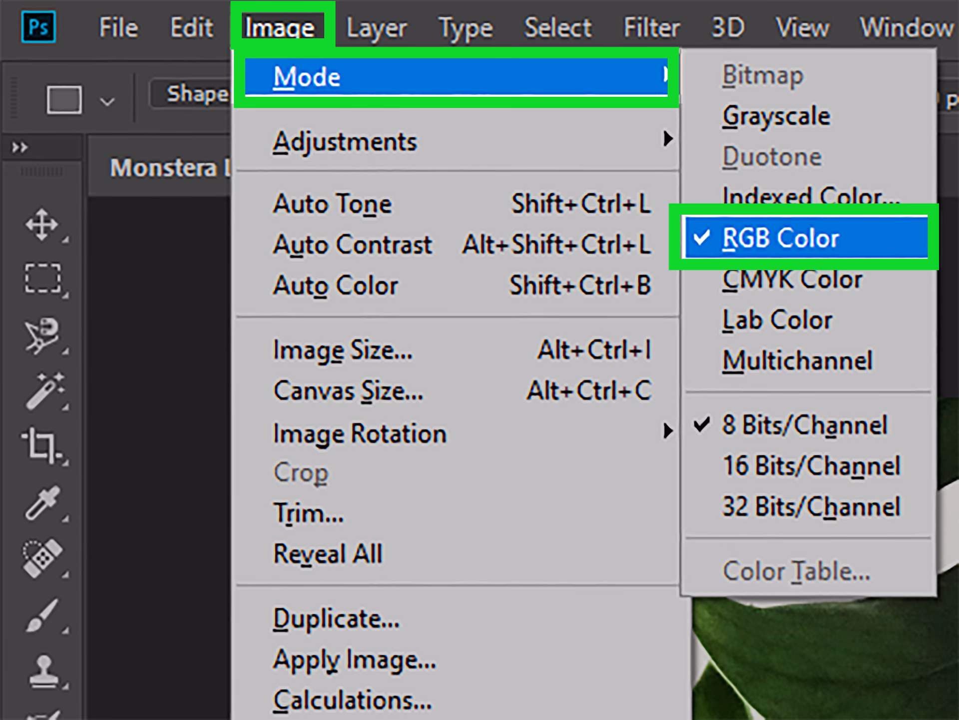 What is the shortcut for lock layer transparency in Photoshop?
