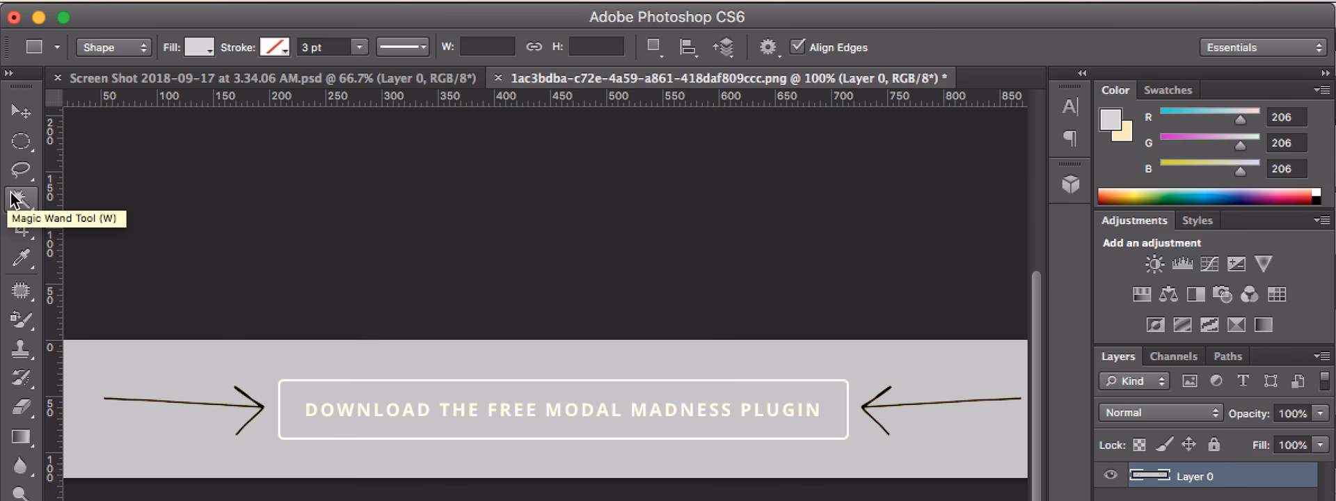 How to use magic wand tool in Photoshop cs6?