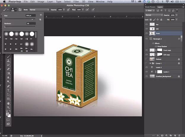 How to create 3D boxes in Photoshop?