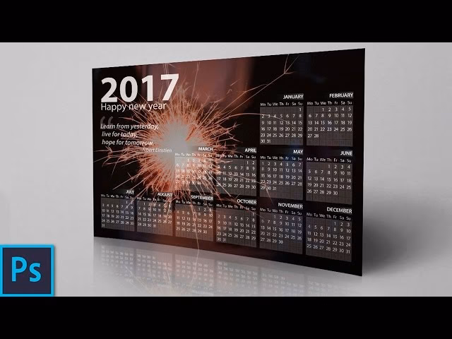 How to create a calendar in Adobe Photoshop?