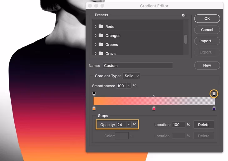 How do you make a gradient in Photoshop?