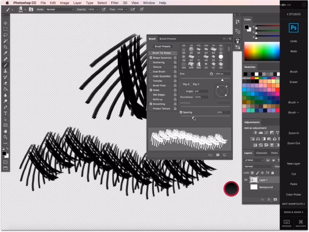 How to create an art brush in Photoshop?