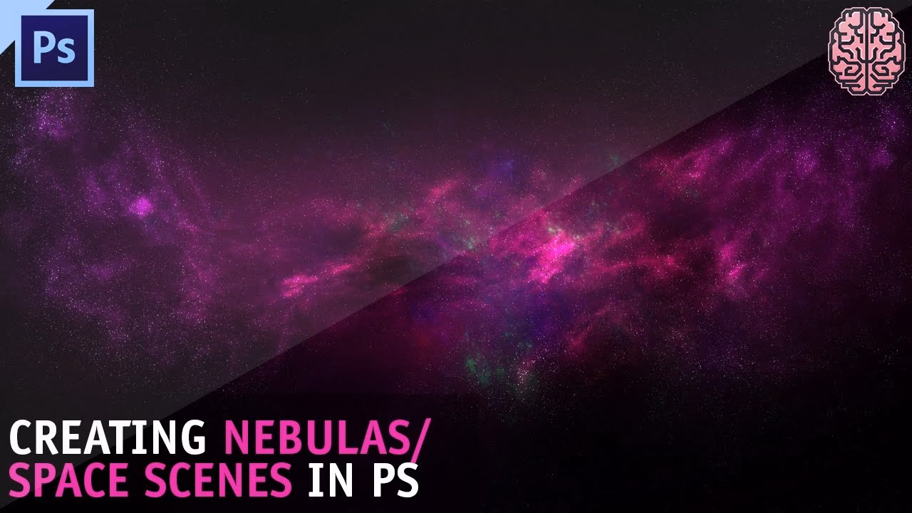 How to make a space effect in Photoshop?