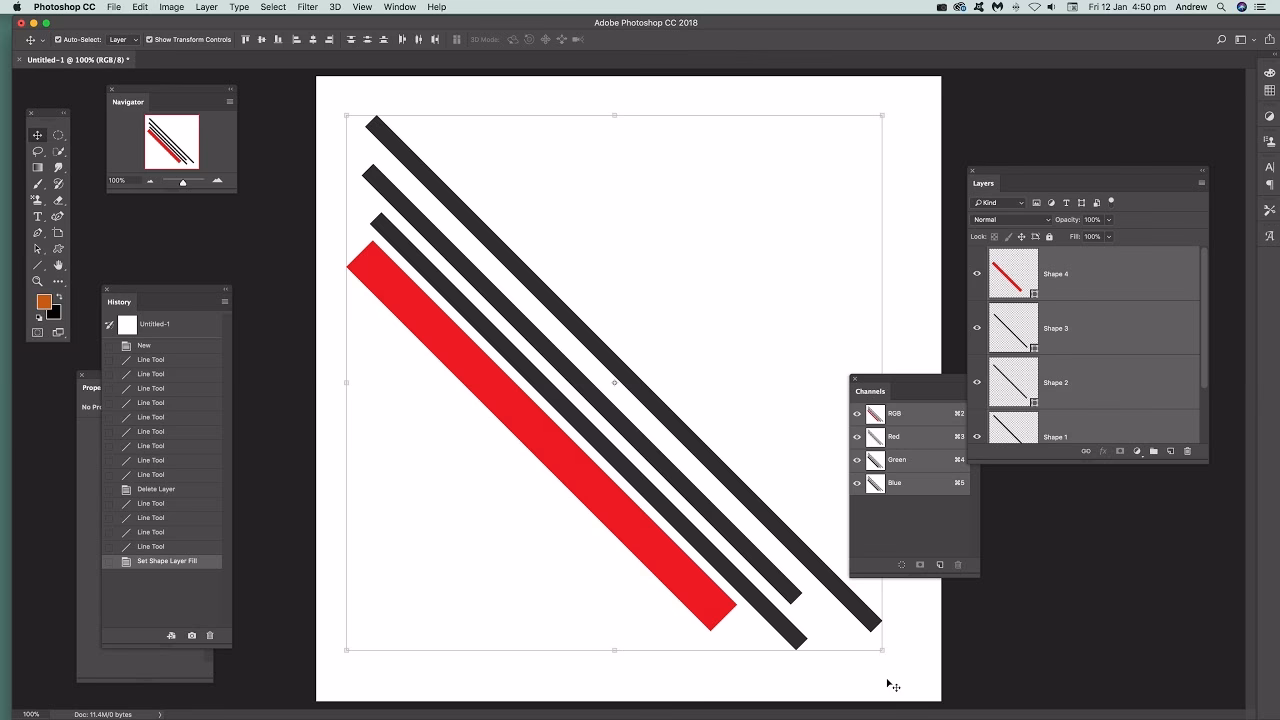 Can Photoshop auto straighten lines?