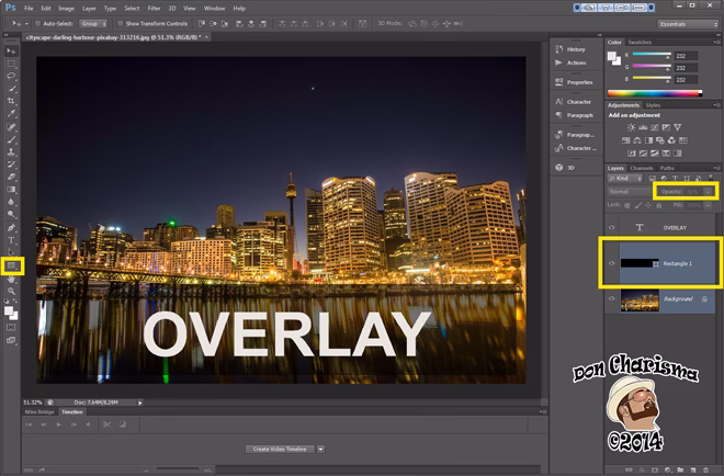 How to make text more readable in Photoshop?