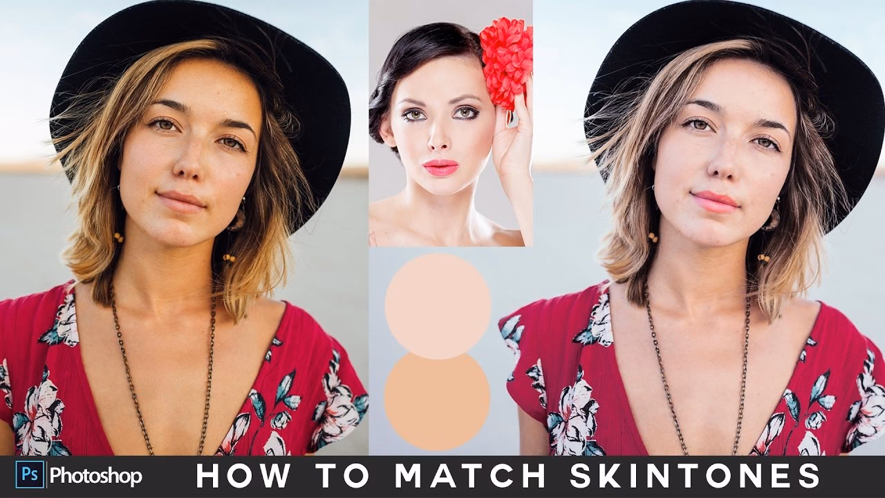 How to match skin color in Photoshop?