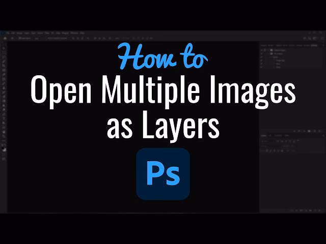 How do I add multiple photos as layers in Photoshop?