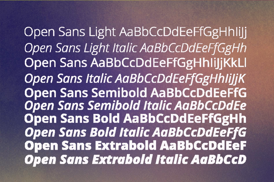 What is an Open Sans font?