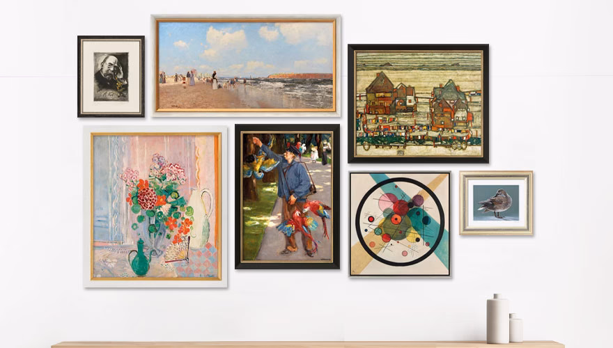 Hvordan skal malerier hænge?