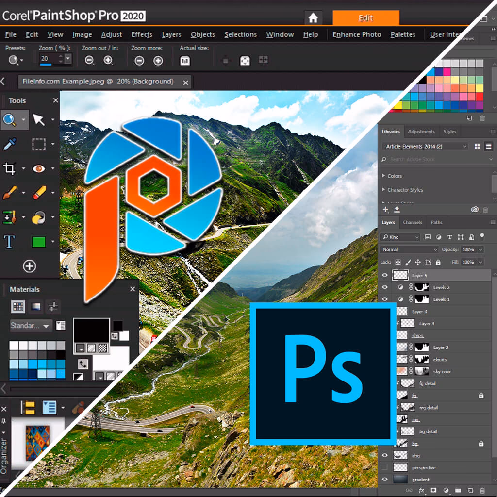 Which is better, PaintShop Pro or Photoshop?