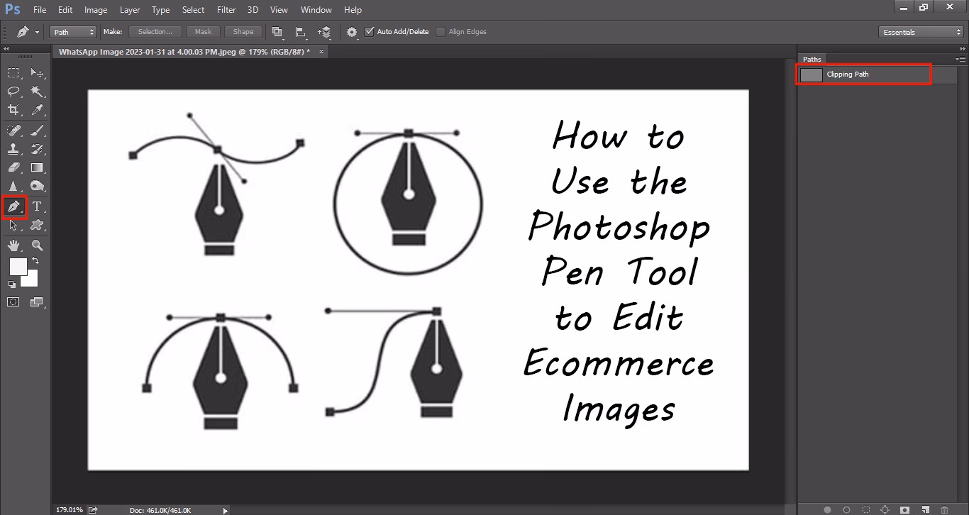 What is the Pen tool in Photoshop?