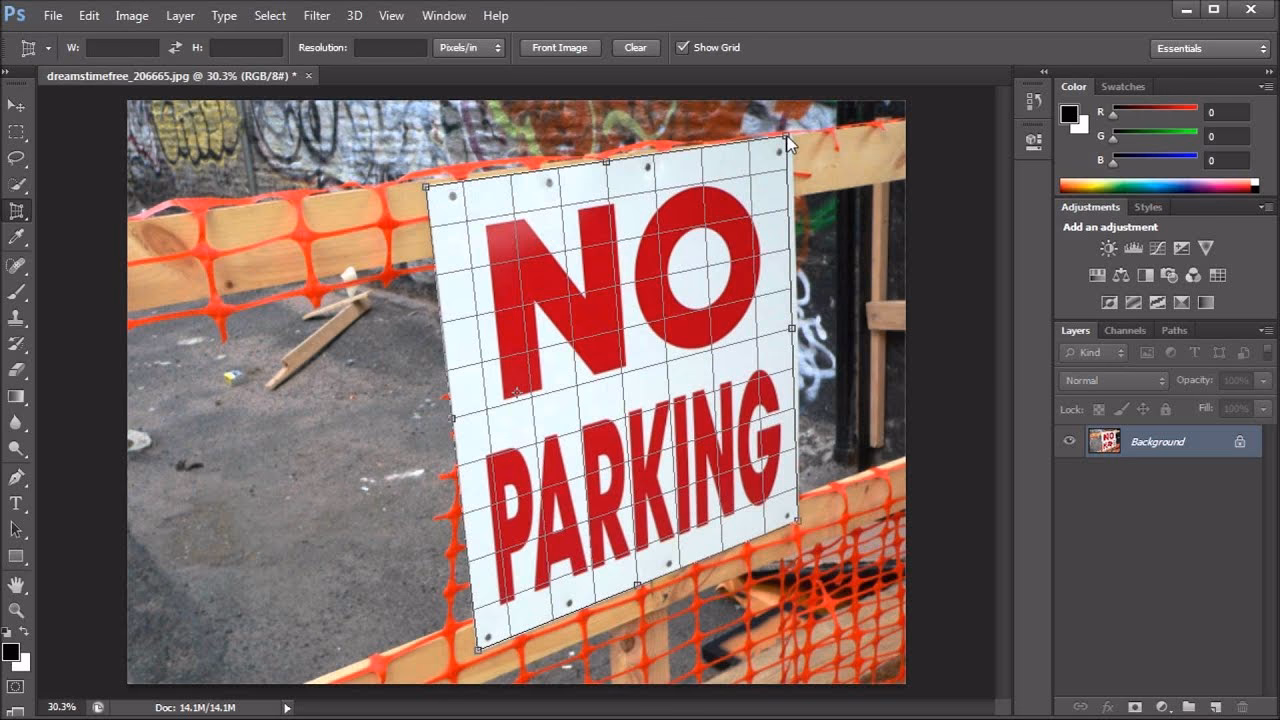 How to use perspective crop tool in photoshop cs6?