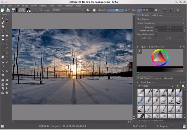 Can you do graphic design in Krita?