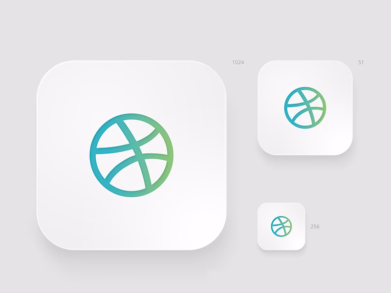 What format is the app icon design?
