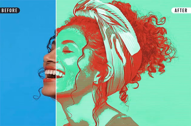 How to artistic effect in Photoshop?