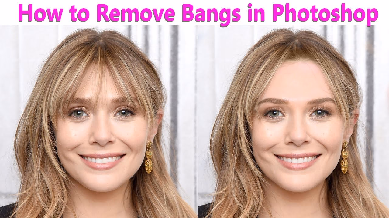 How do I add bangs to a picture?