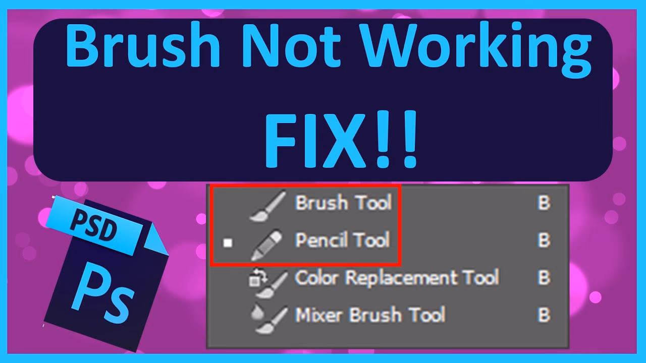 Why is Photoshop not letting me paint?