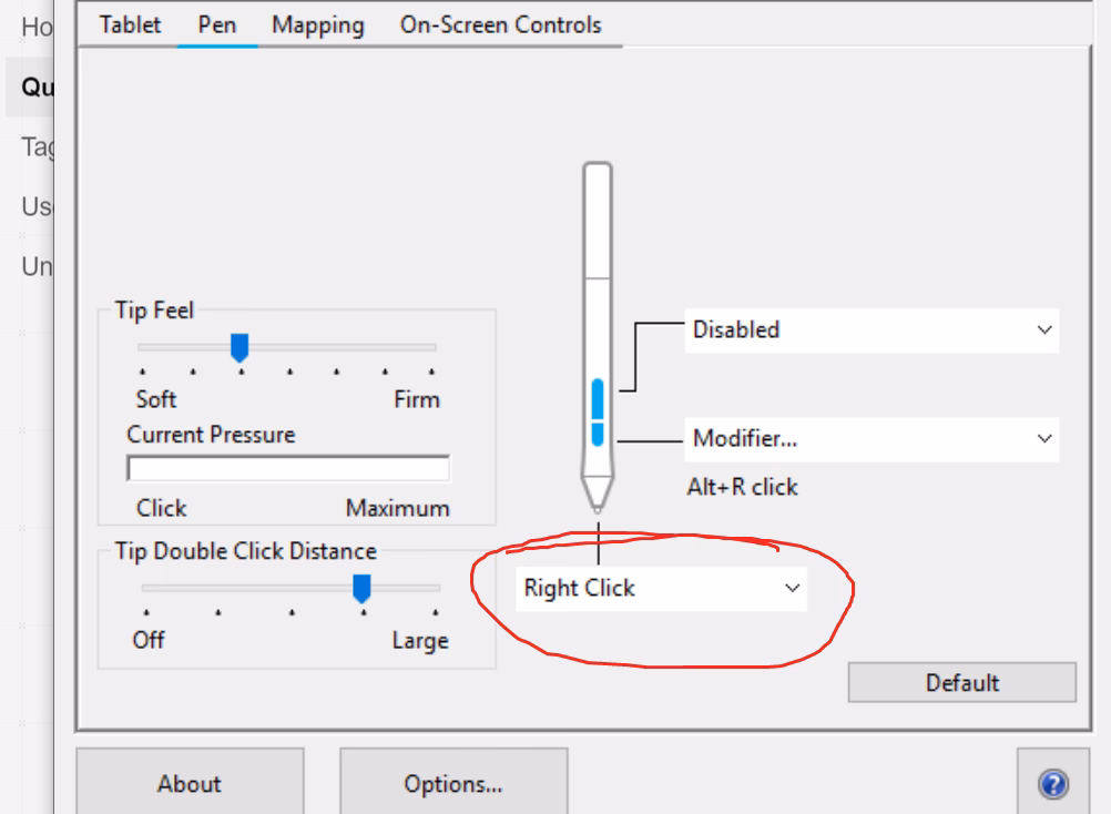 How to resize brush on Mac?