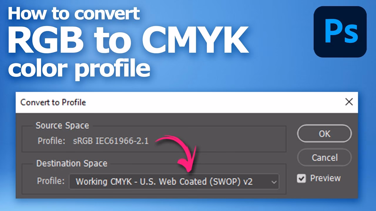 How to make sure Photoshop is in CMYK?