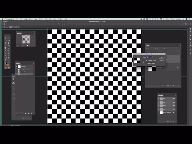 What is the checkerboard effect on images?