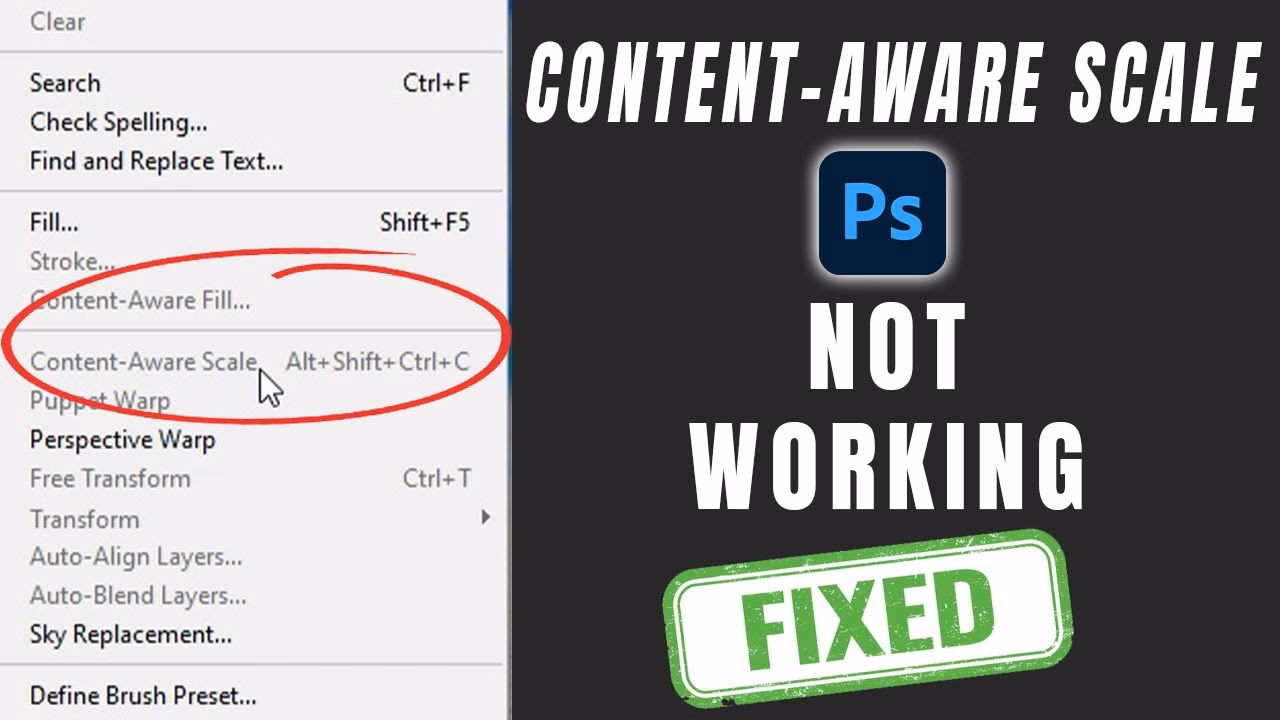 Why is fill disabled in Photoshop?