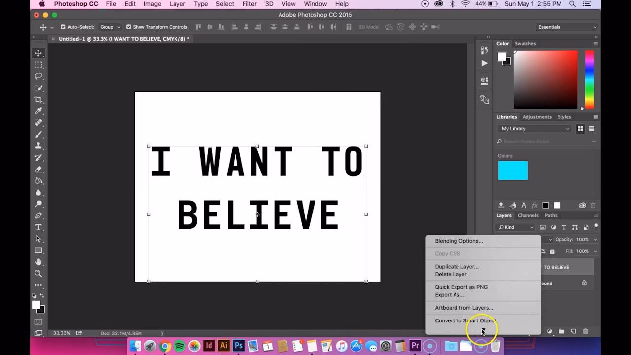 What does Contract selection mean in Photoshop?