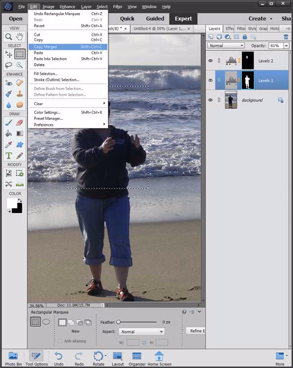 How to copy all layers at once in Photoshop?