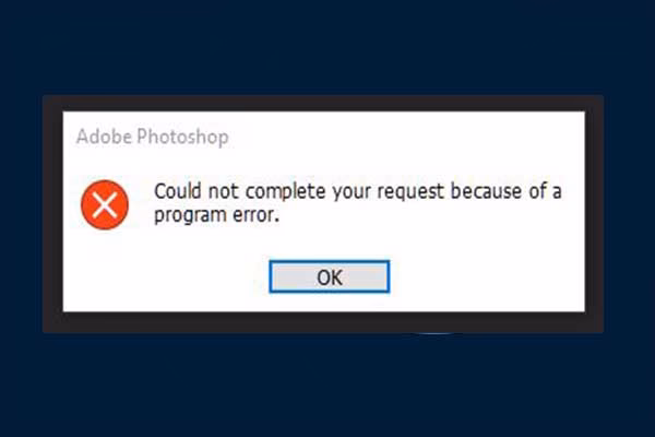 Could not complete your request because is not a valid Photoshop document.?