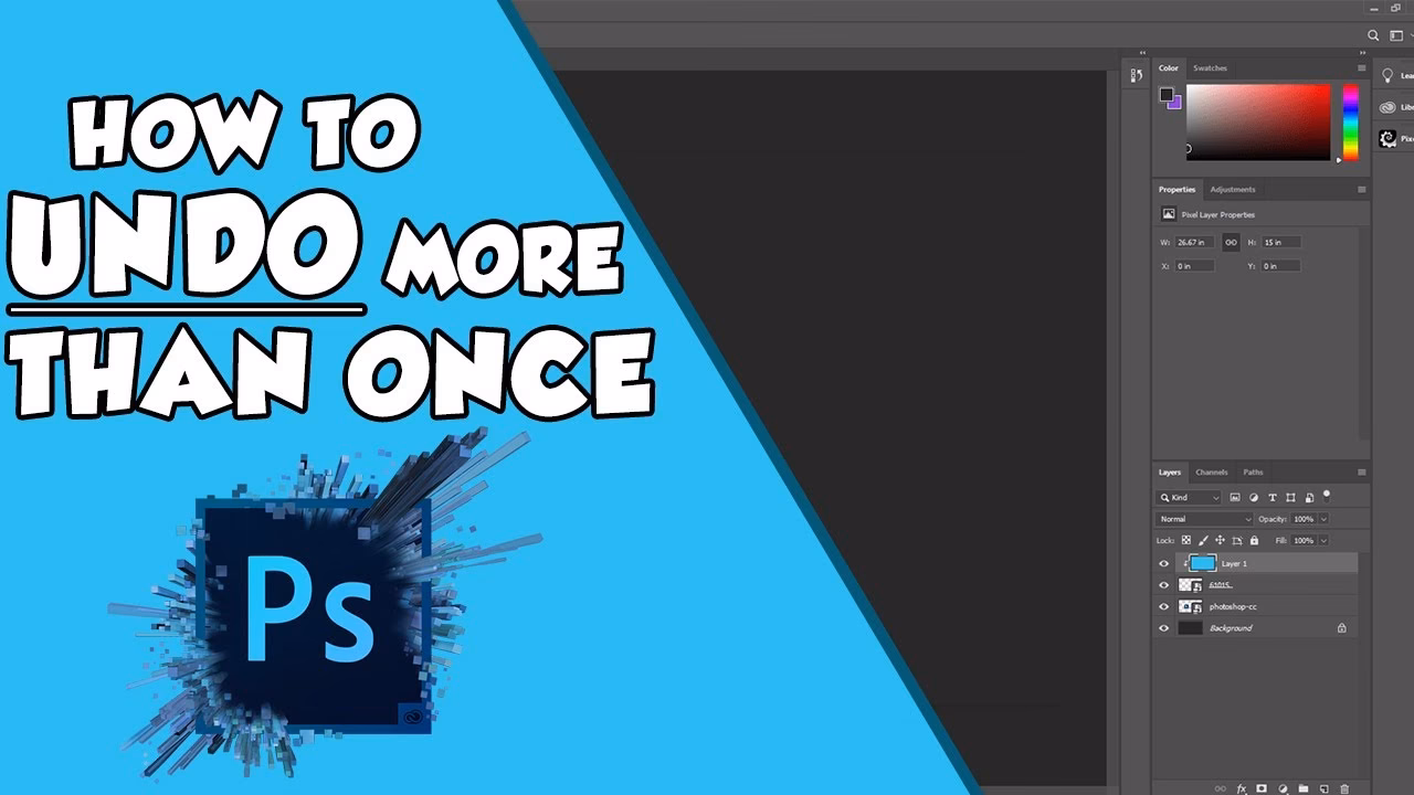 How to do multiple Ctrl+Z in Photoshop?