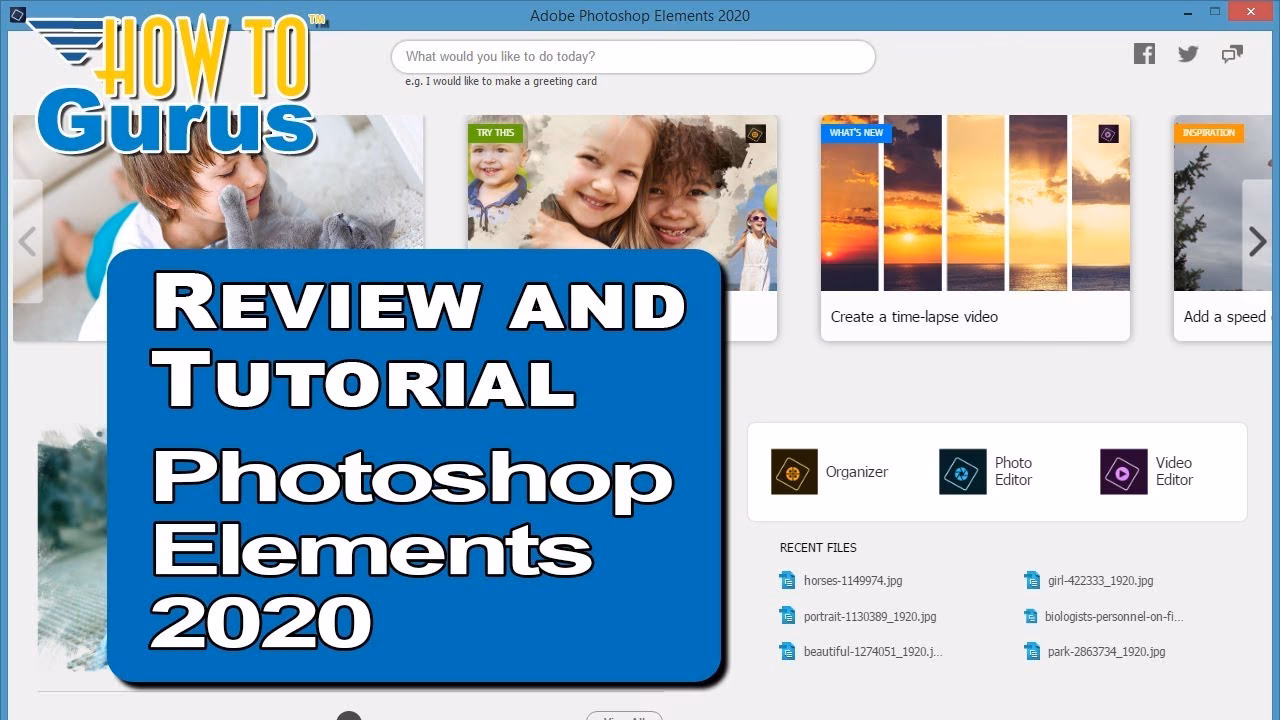 How do I update Photoshop Elements in 2020?