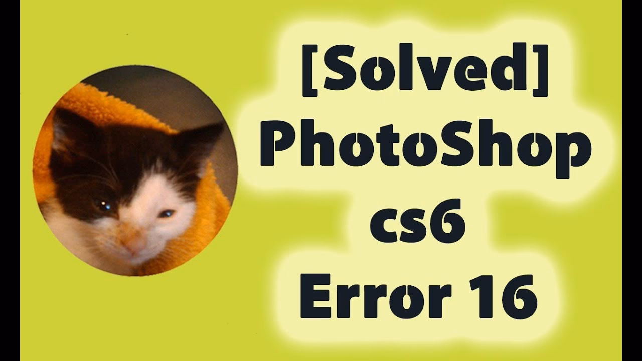 What is error 16 in Photoshop?