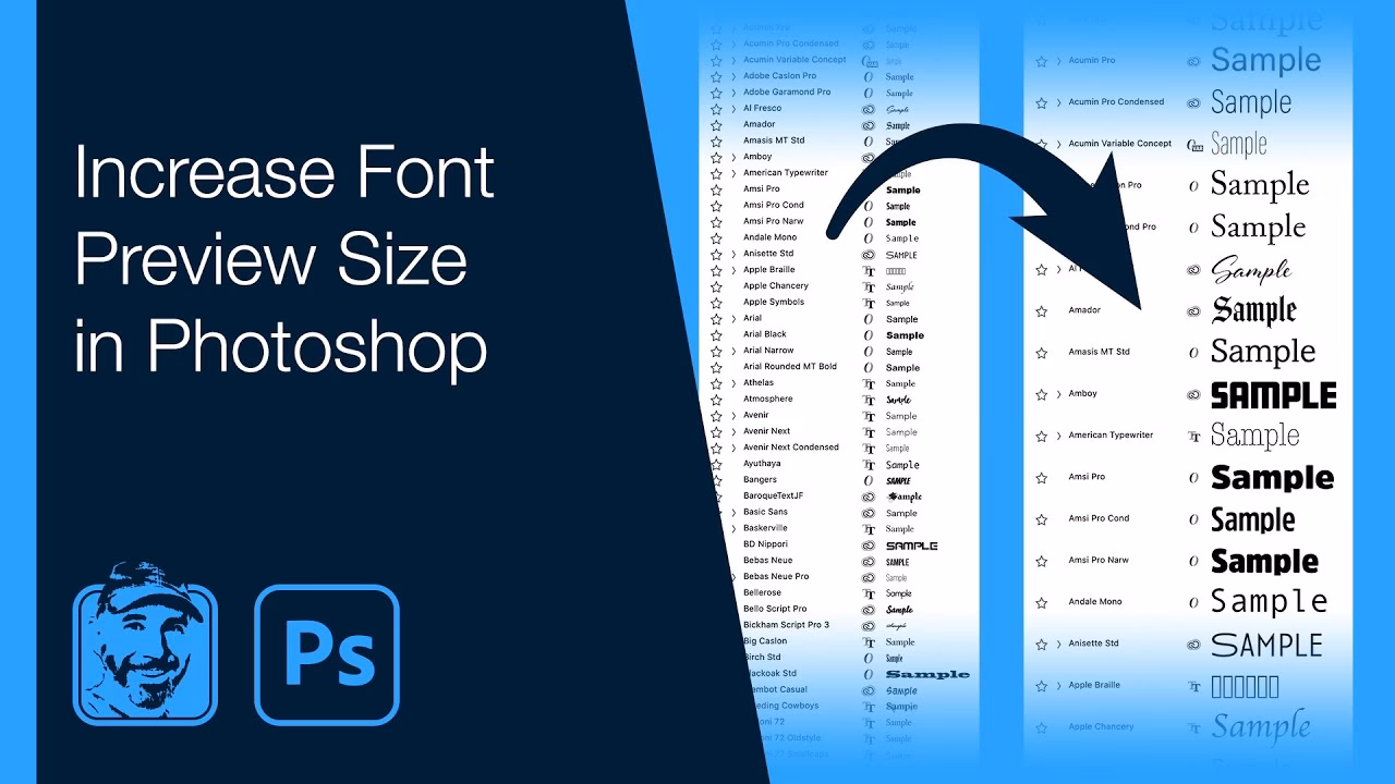 How can I preview fonts?