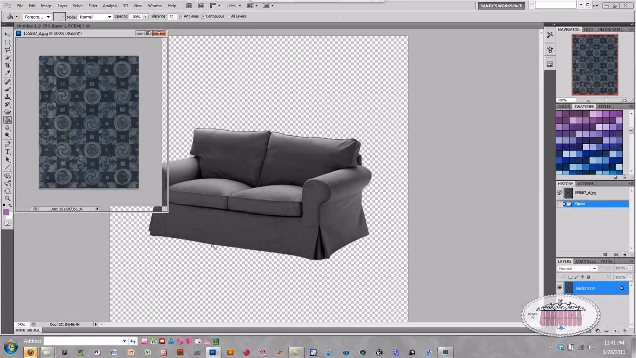 What do interior designers use Photoshop for?