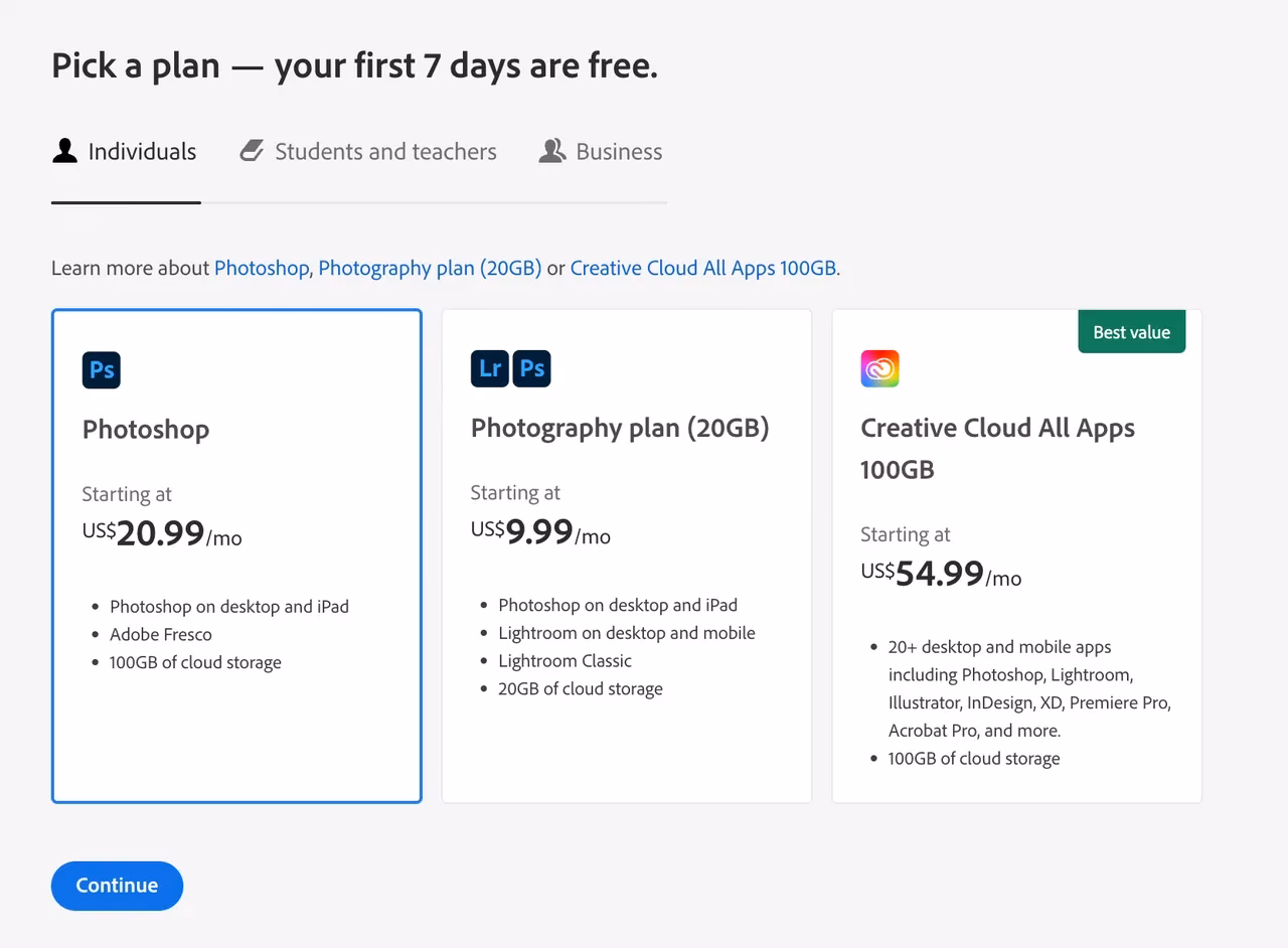 Is Photoshop $10 a month?