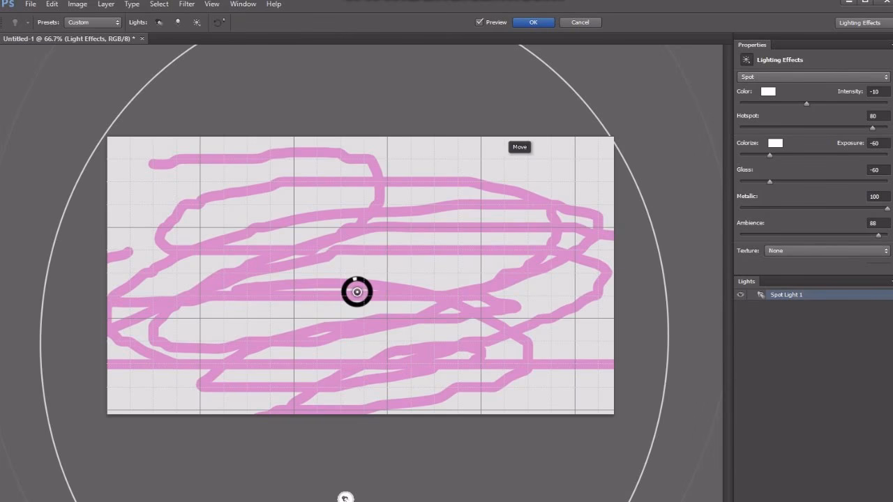 Why are lighting effects disabled in Photoshop?