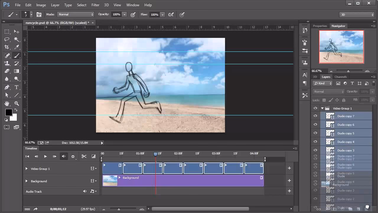 How to turn Photoshop layers into animation?