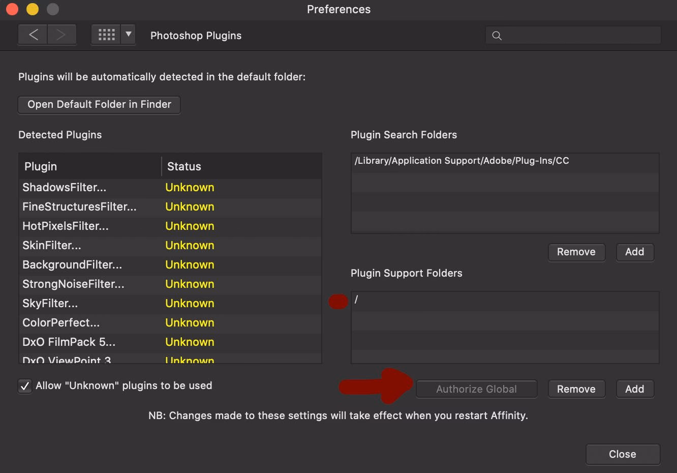 Can you use Photoshop plugins in Affinity Photo?