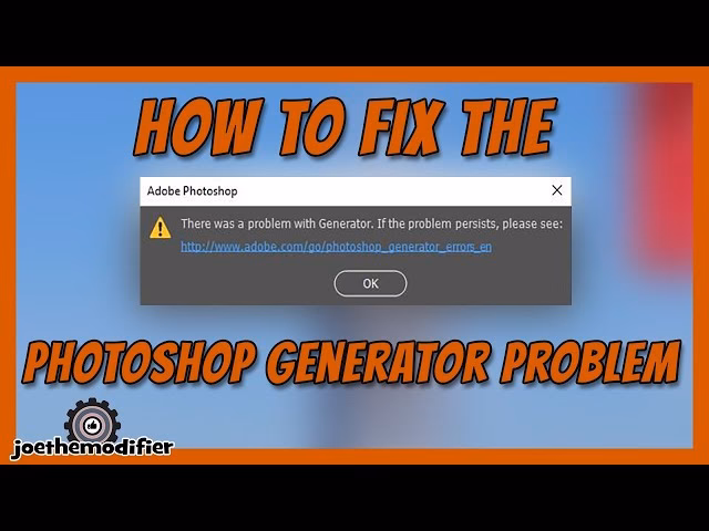 How do I disable the generator in Photoshop?